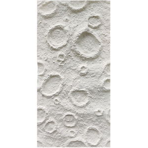 Moon Crater PU Wall Panel  White Textured Finish Size 1200 x 600 x 60 mm