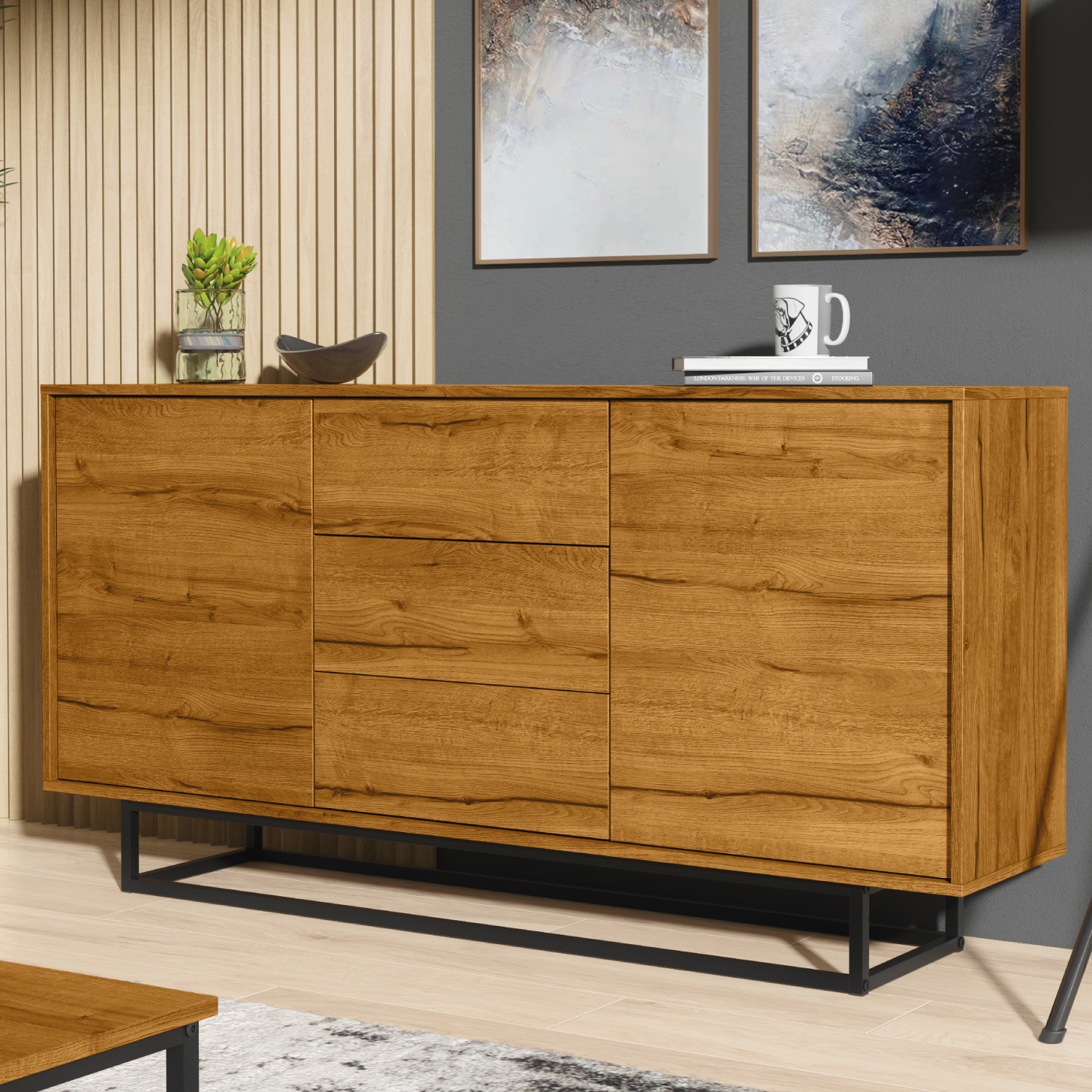 Vista Sideboard 140cm - Oak