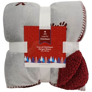 Love at Christmas Sherpa Throw