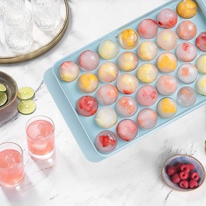 Mini Sphere Ice Cube Tray x 2 and Holder Blue