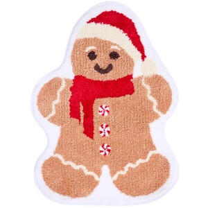 Cosy Gingerbread Man Bathmat