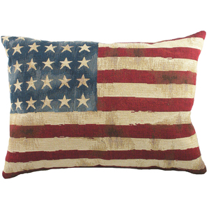 Stars and Stripes Flag Tapestry Cushion 46 x 32cm