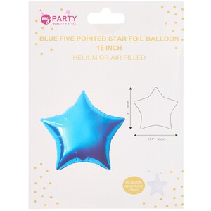 Five Pointed Star Foil Balloon