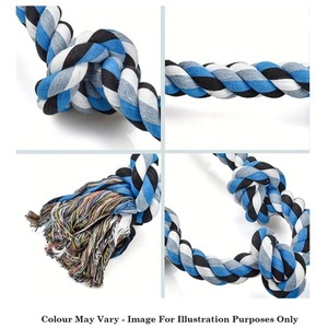 Knotted Dog Rope 1x Jumbo Knotted Dog Rope Chew Toy Durable Large Twisted Play Rope