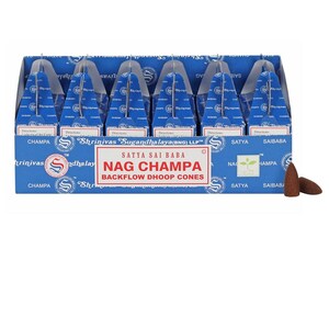 Nag Champa Backflow Dhoop Cones 3. Set Of 6 Packs