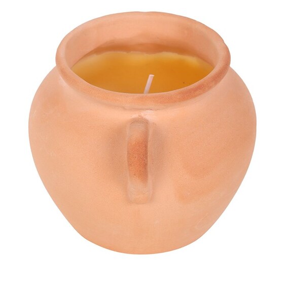 Rustic Terracotta Citronella Candle For Outdoor Charm