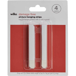 Pack of 4 Damage Free Hanging Strips