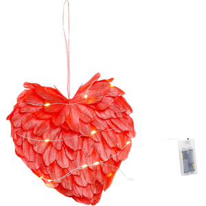 Lifeideas Heart Shaped Hanging Ornament with Lights
