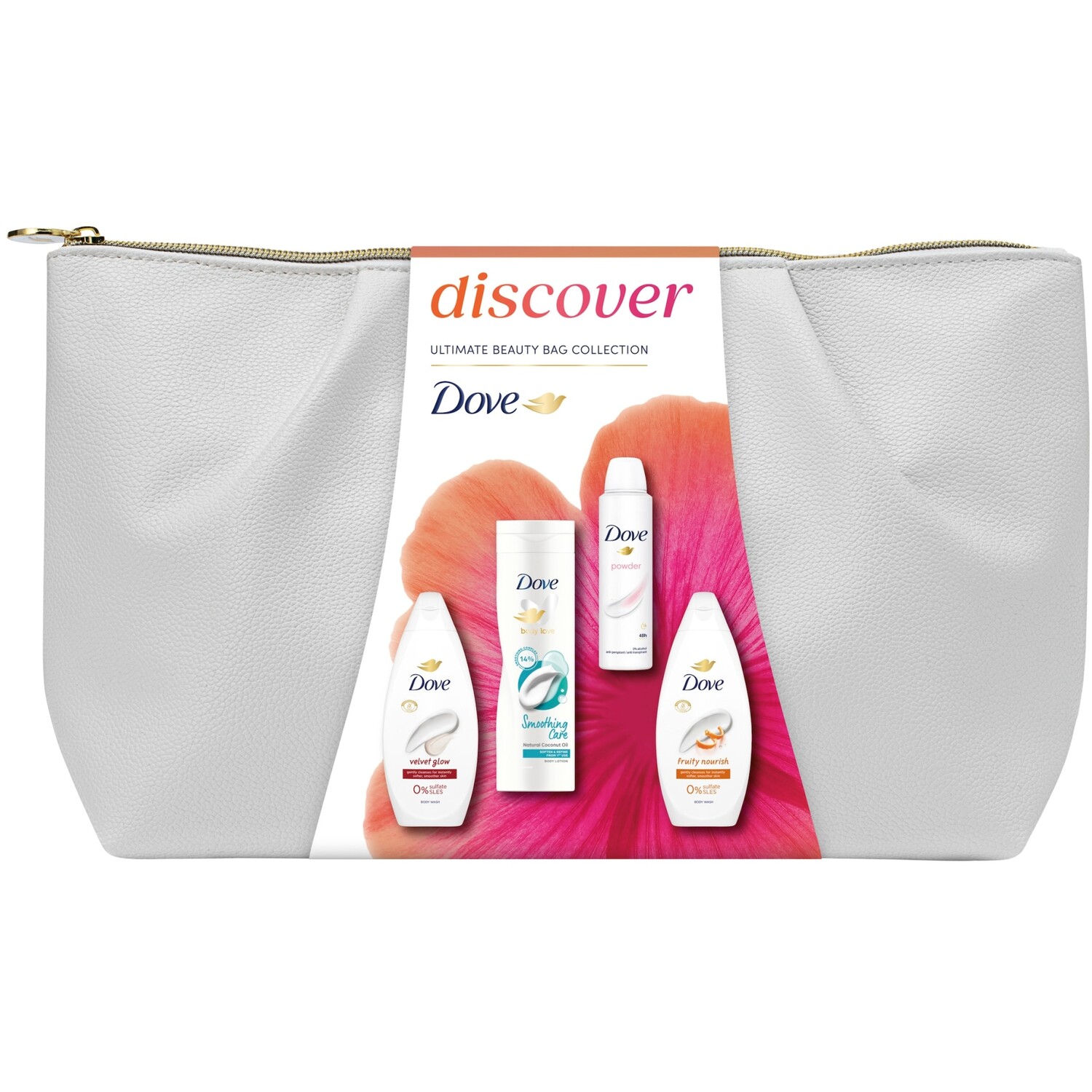 Dove Gift Set for Her Body Wash Lotion Anti-Perspirant Beauty Bag 4 Piece - Image 6