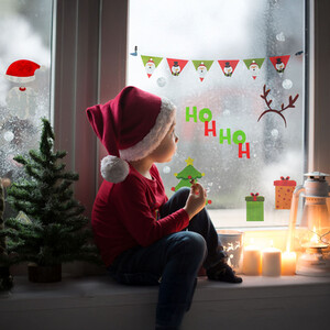 Christmas Window Themed Sticker set of 78