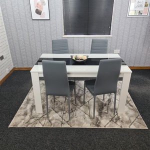 Modern Wood Dining Table and Chair Set