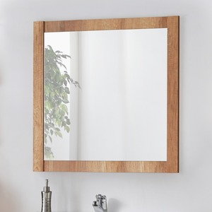 Square Wall Mounted Bathroom Mirror 800mm - Classic