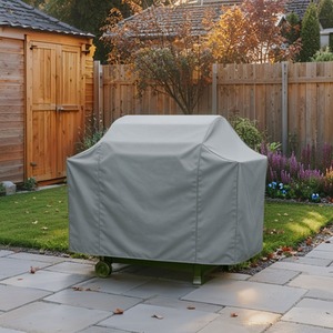 Grey / 4 Burner Heavy Duty Waterproof UV Outdoor BBQ Grill Protective Cover  shot 11317165