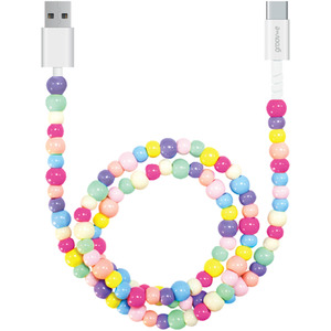 USB-C to USB-A Charging Cable 1M - Beaded Design