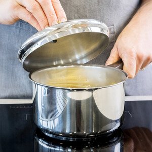 KitchenCraft Stainless Steel 16cm Extra Deep Saucepan