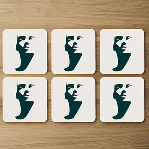 Elegant silhouette Designer Coaster Set