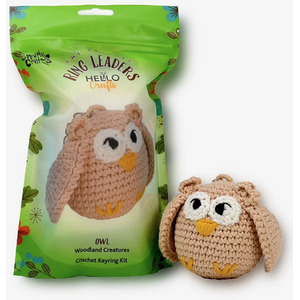 Knitty Critters Ring Leaders Owl Crochet Keyring