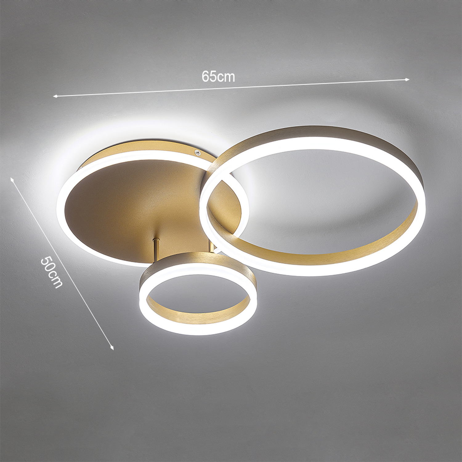 Loops Energy Efficient Led Ceiling Light - Gold