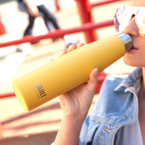 Built Perfect Seal 540ml Yellow Hydration Bottle