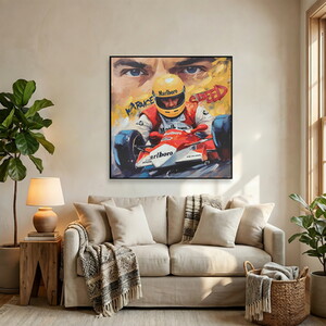Renowned Racing Driver Framed Art