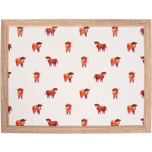 Highland Cow Design Lap Tray