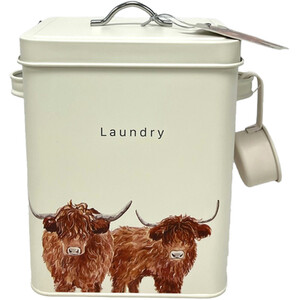 Highland Cow Laundry Powder Box