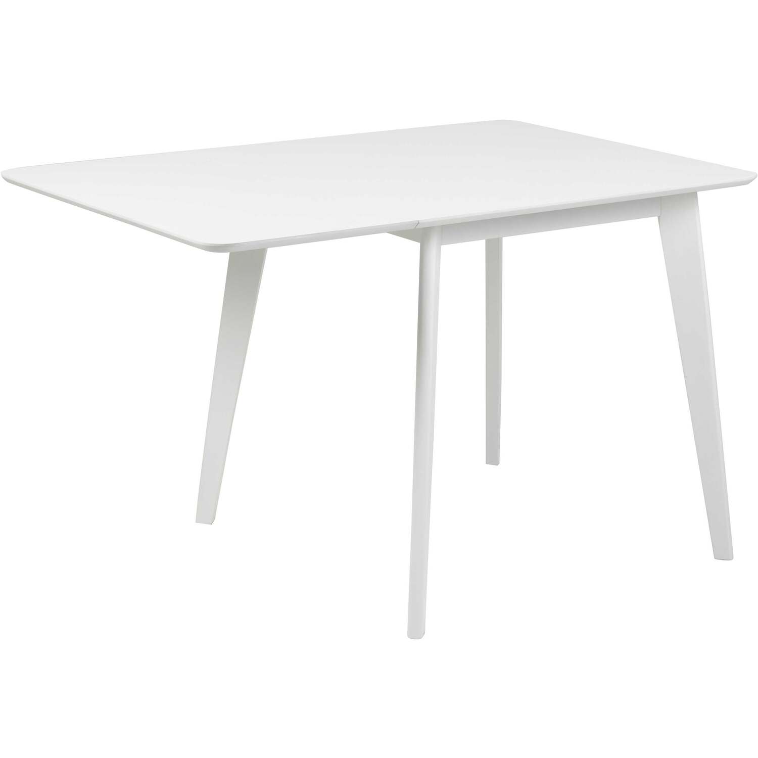 Krakow Extendable White Dining Table With 4 Chairs - White