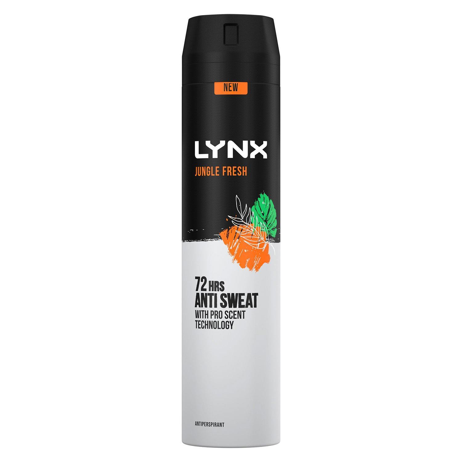 2 x Lynx Jungle Fresh Antiperspirant 72 Hrs Anti Sweat Tech 250ml - Image 4