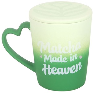 Matcha Made in Heaven Mug with Coaster Lid