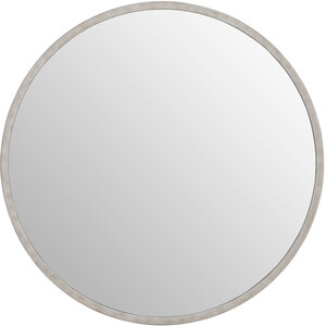Saska Medium Antique Silver Round Wall Mirror