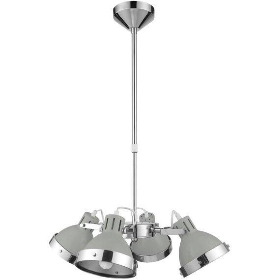Jasper 4 Light Grey Shades Pendant Light