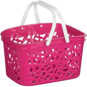 Steri 2400ml Hot Pink Plastic Storage Basket
