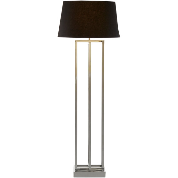 Skye Nickel Finish Rectangular Floor Lamp