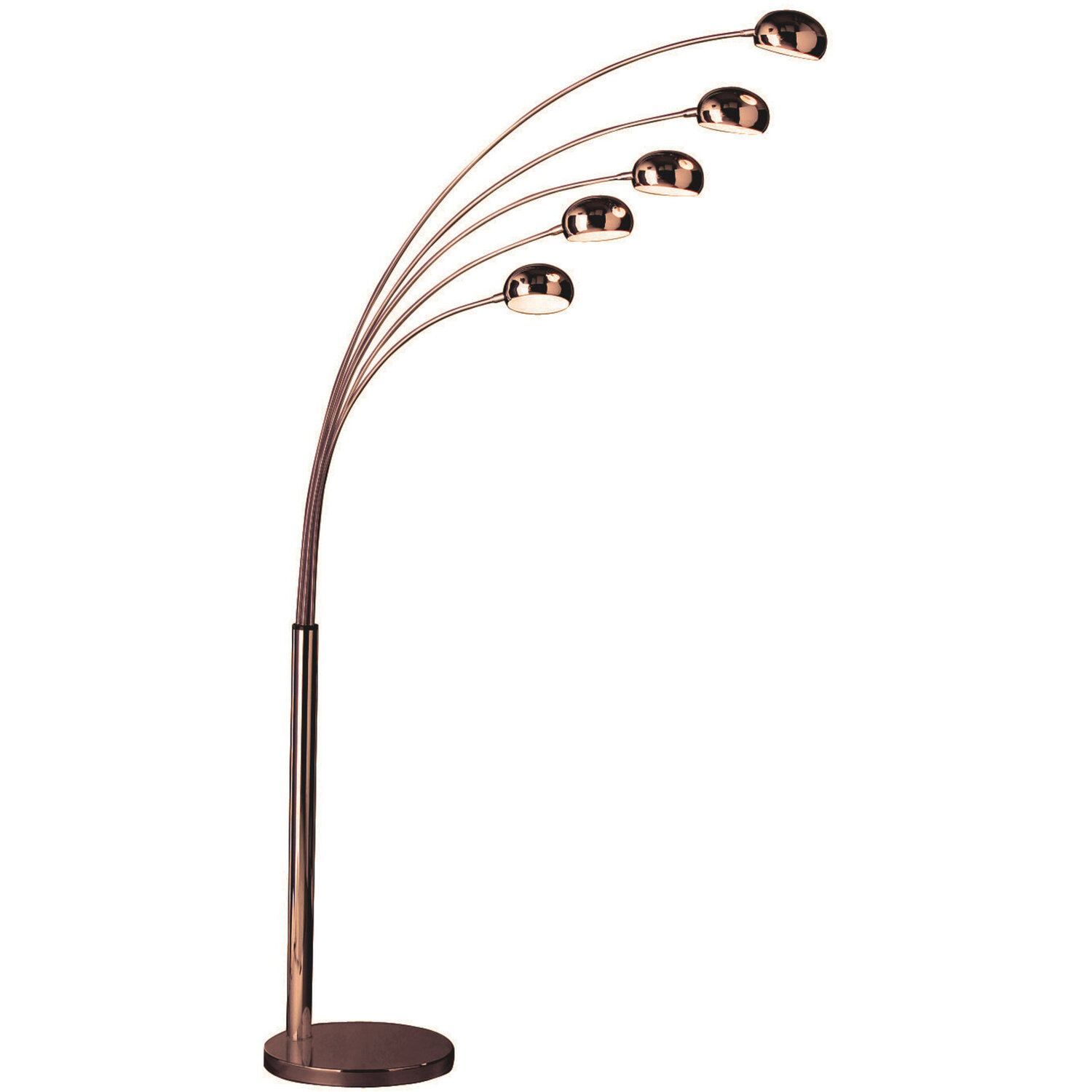Zeus 5 Arced Lights Floor lamp with EU Plug - Gold
