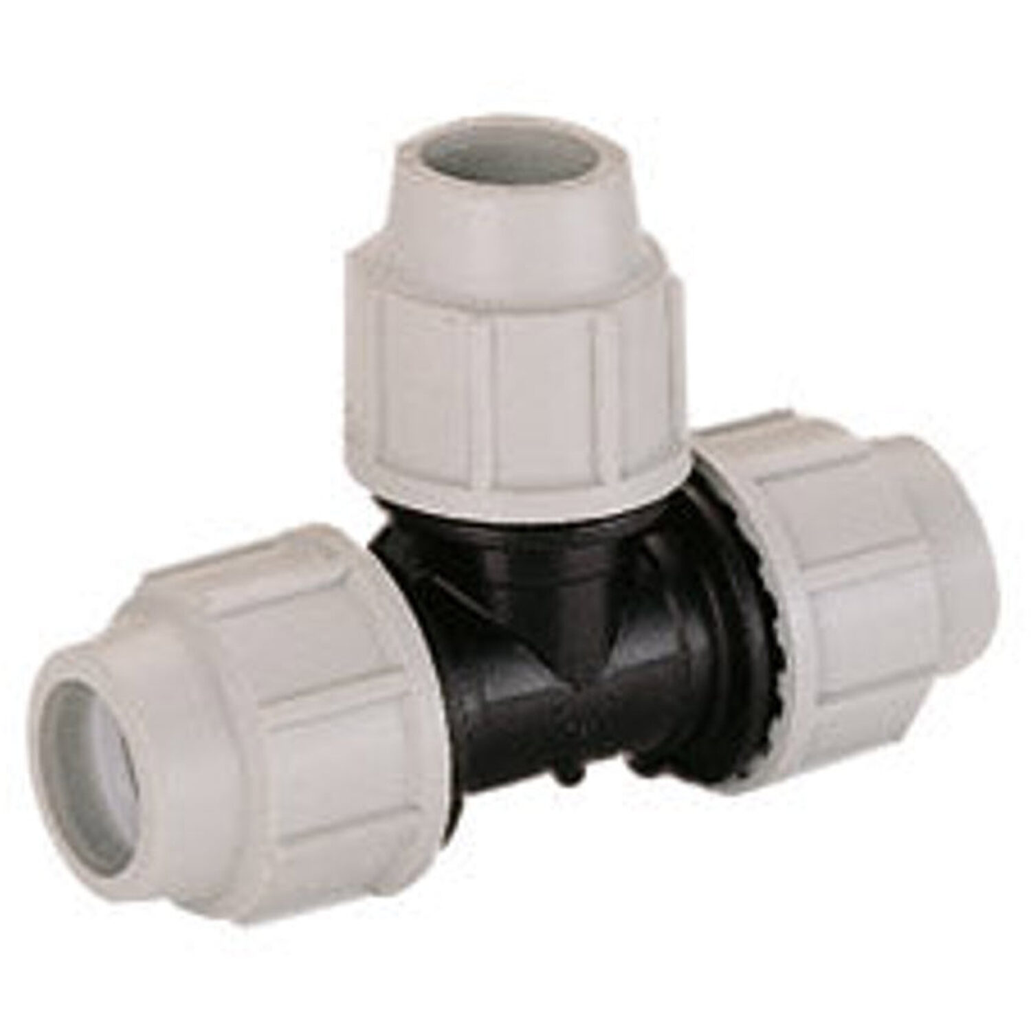 Plasson Reducing Tee 50Mm X 50Mm X 32Mm - Pl073400050032 - Versatile Plumbing Component - Grey