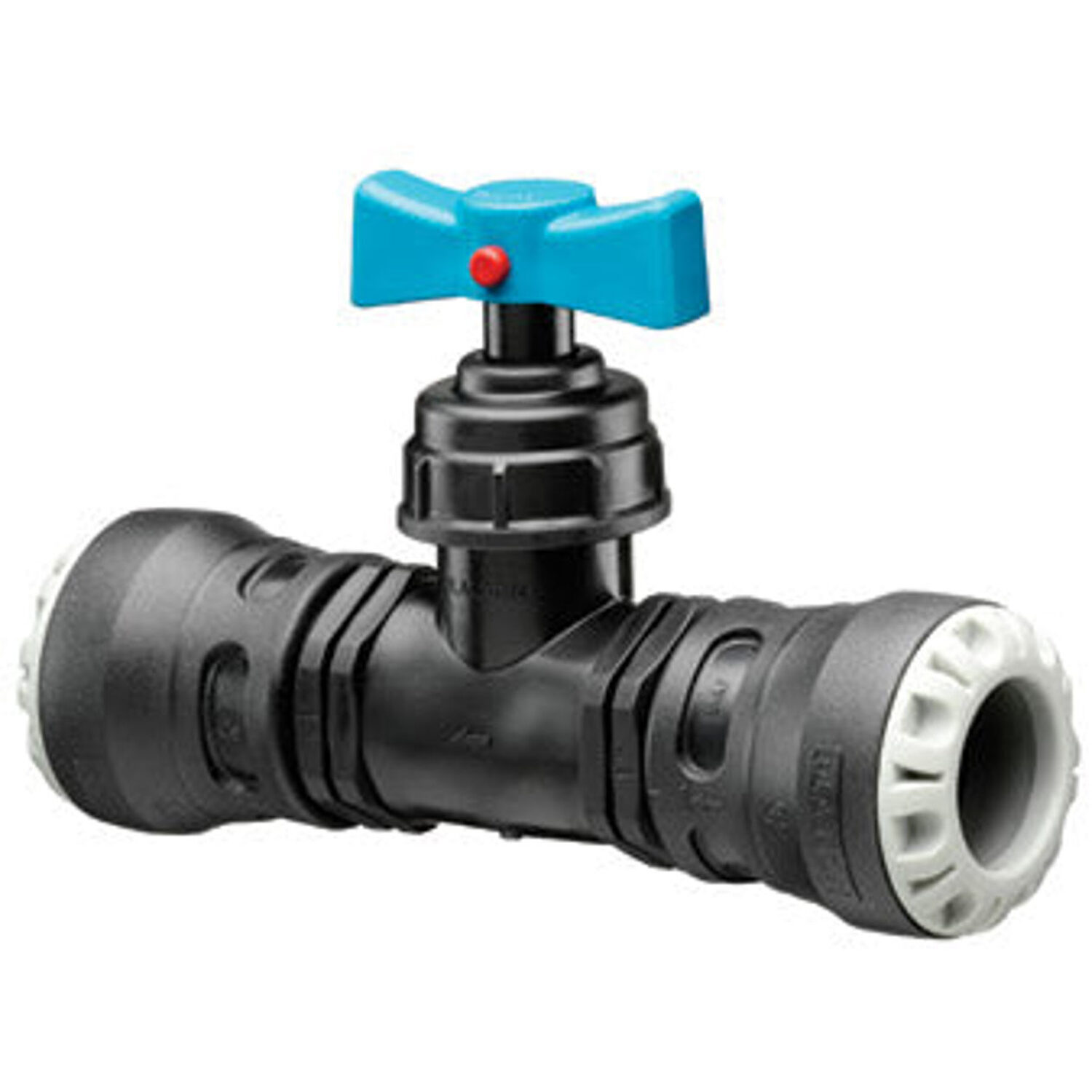Plasson 32 x 28mm MDPE Pushfit Stop Tap for Copper and Polybutylene Pipe Connections - Image 4