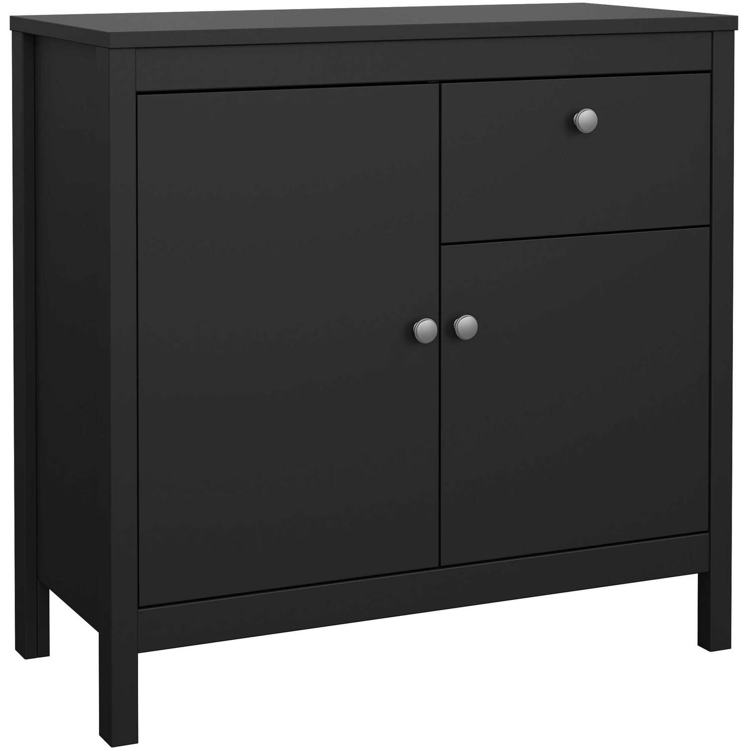 Gossmere Matt Sideboard 2 Doors 1 Drawer - Black