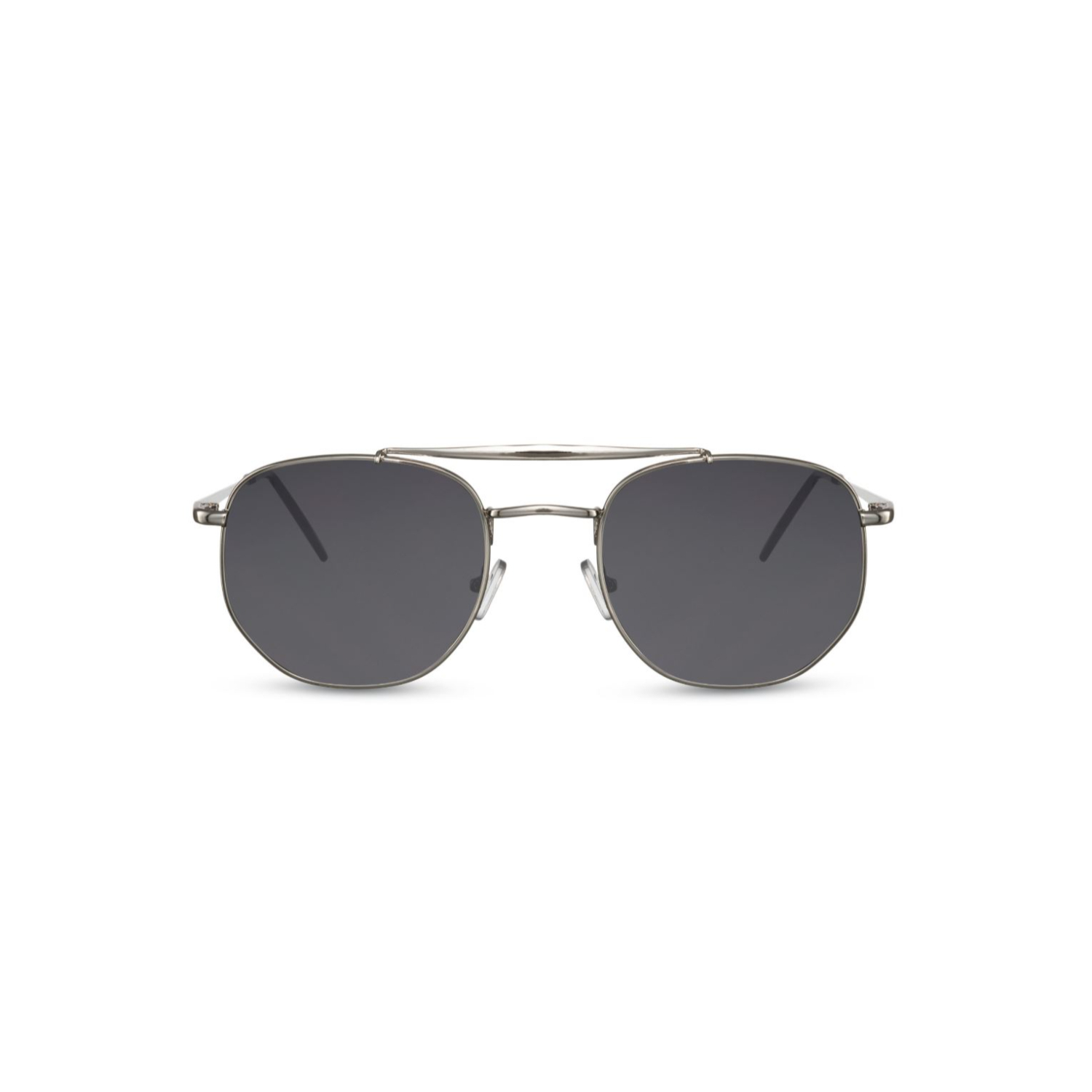 Sunglass Station Retro Aviator Unisex Sunglasses - Silver