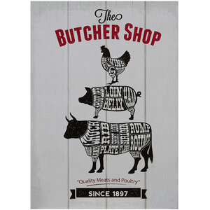 Madera Butcher Shop Wall Plaque