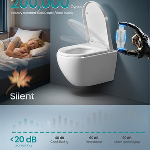 Elongated D shaped toilet seat soft close quick release white