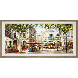 Macneil Sunlight Courtyard Framed Art