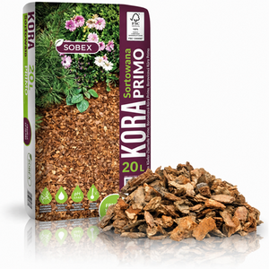 Wooden bark mulch decorative chips