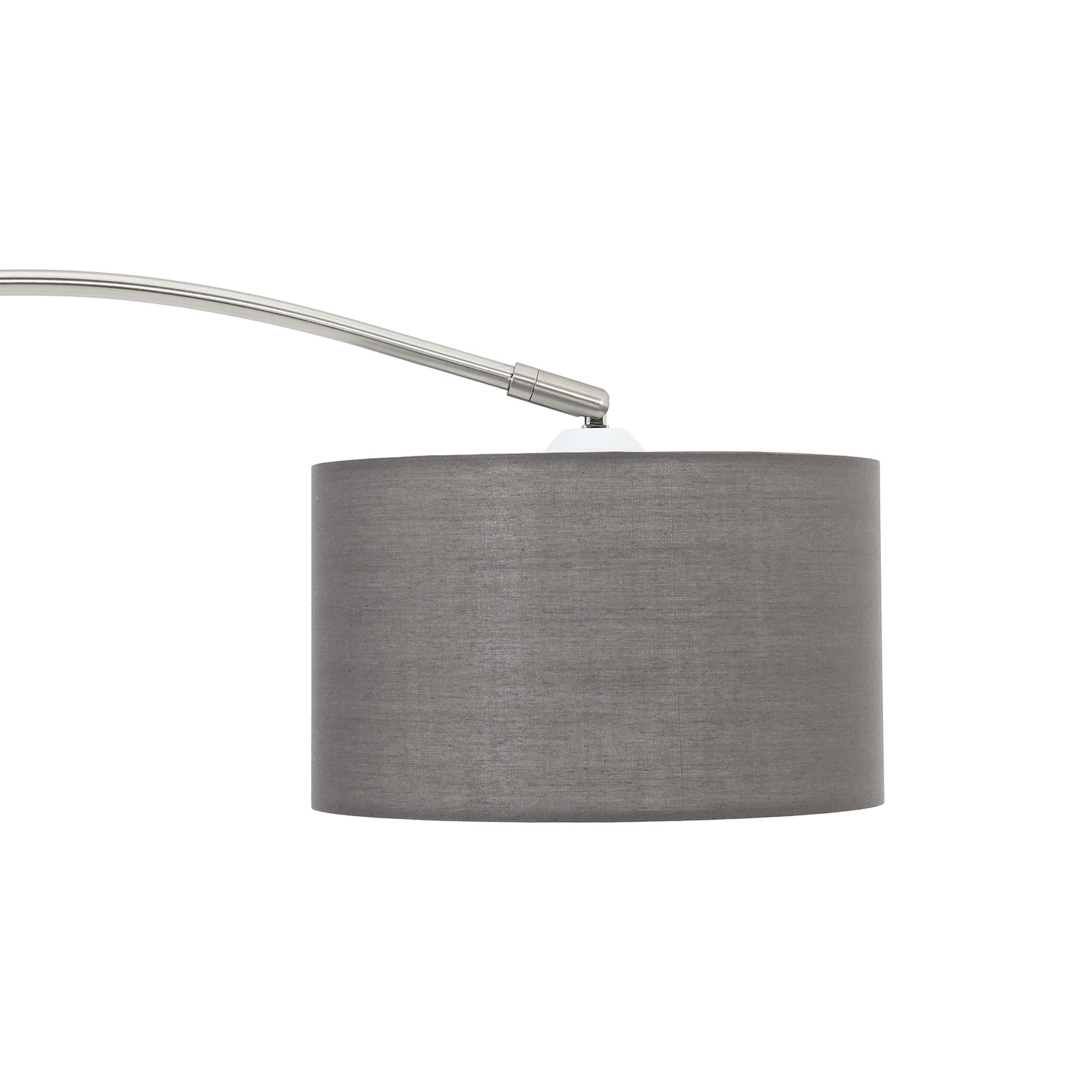 Arched Floor Lamp Marble Base With Shade - Grey