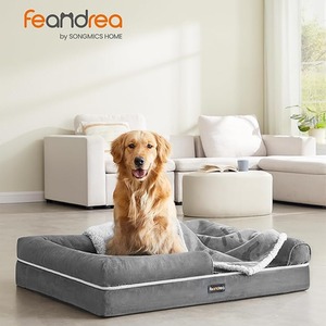 Orthopedic Dog Bed, Dog Sofa with Sides, Removable Washable Cover