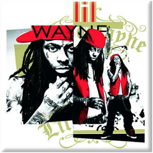 Lil Wayne Red Cap Montage Fridge Magnet