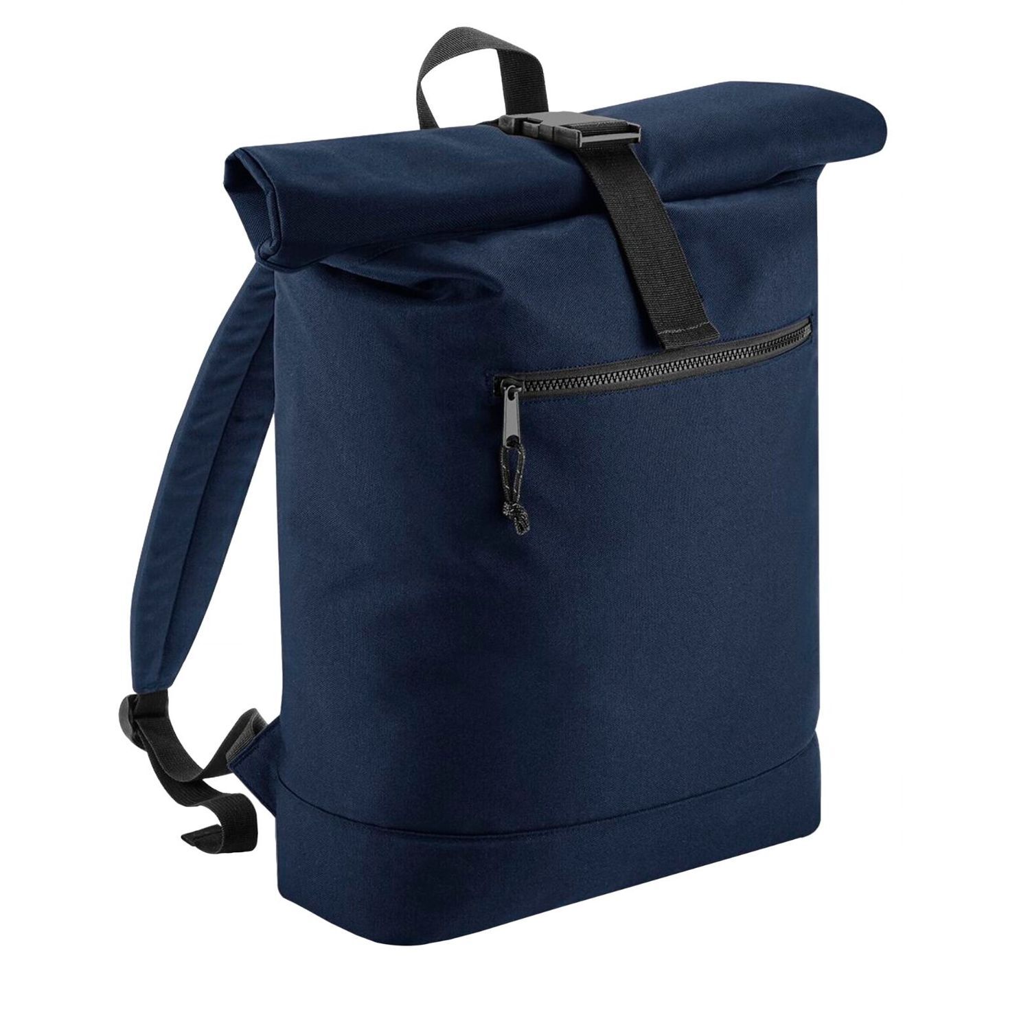Bagbase Roll Top Recycled Backpack - Navy Blue