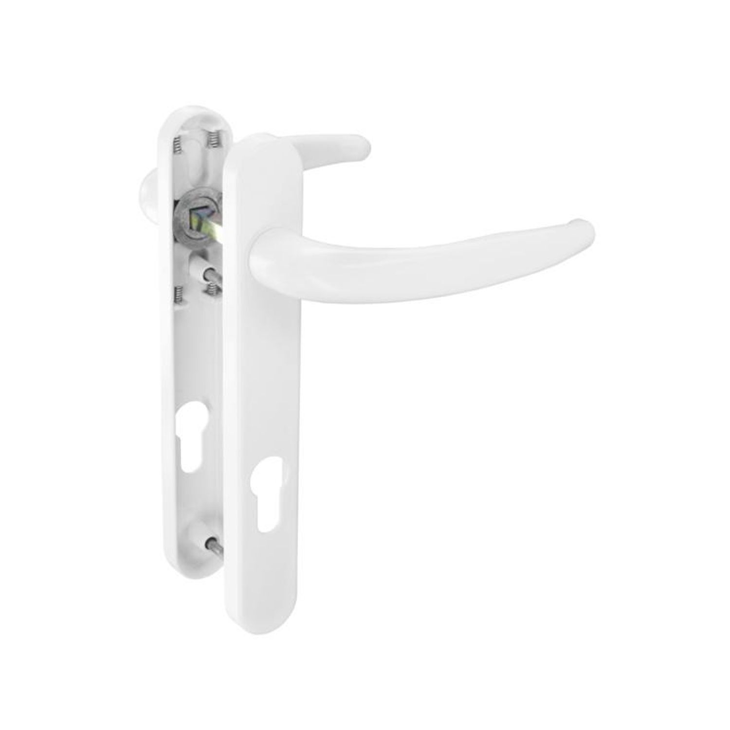 Securit Upvc Keyed Door Handle - White