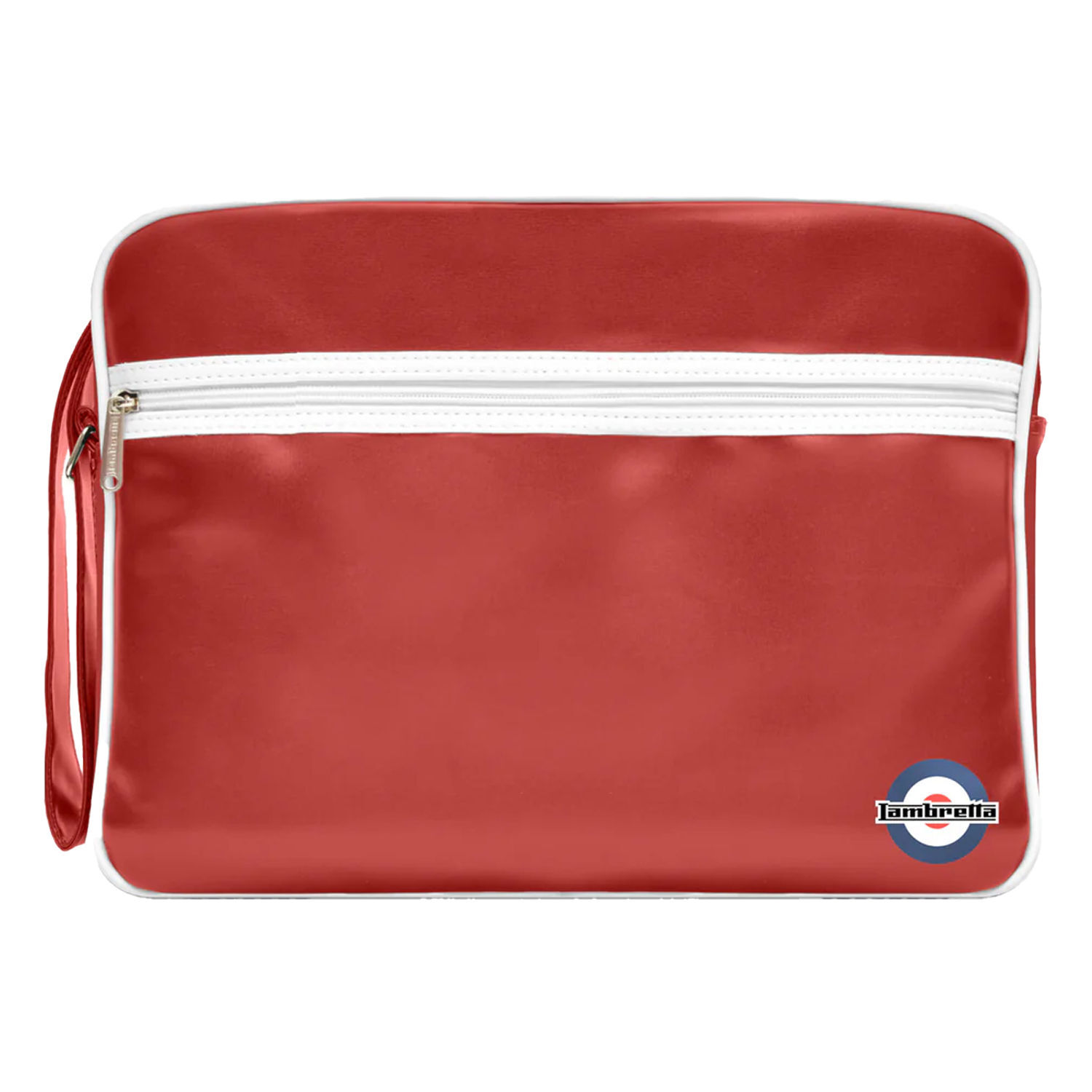Lambretta Unisex Adult Retro Bag - Burgundy/White