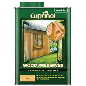 Cuprinol Wood Preserver Clear 1 Litre - 5330417 - Ideal for Wood Protection