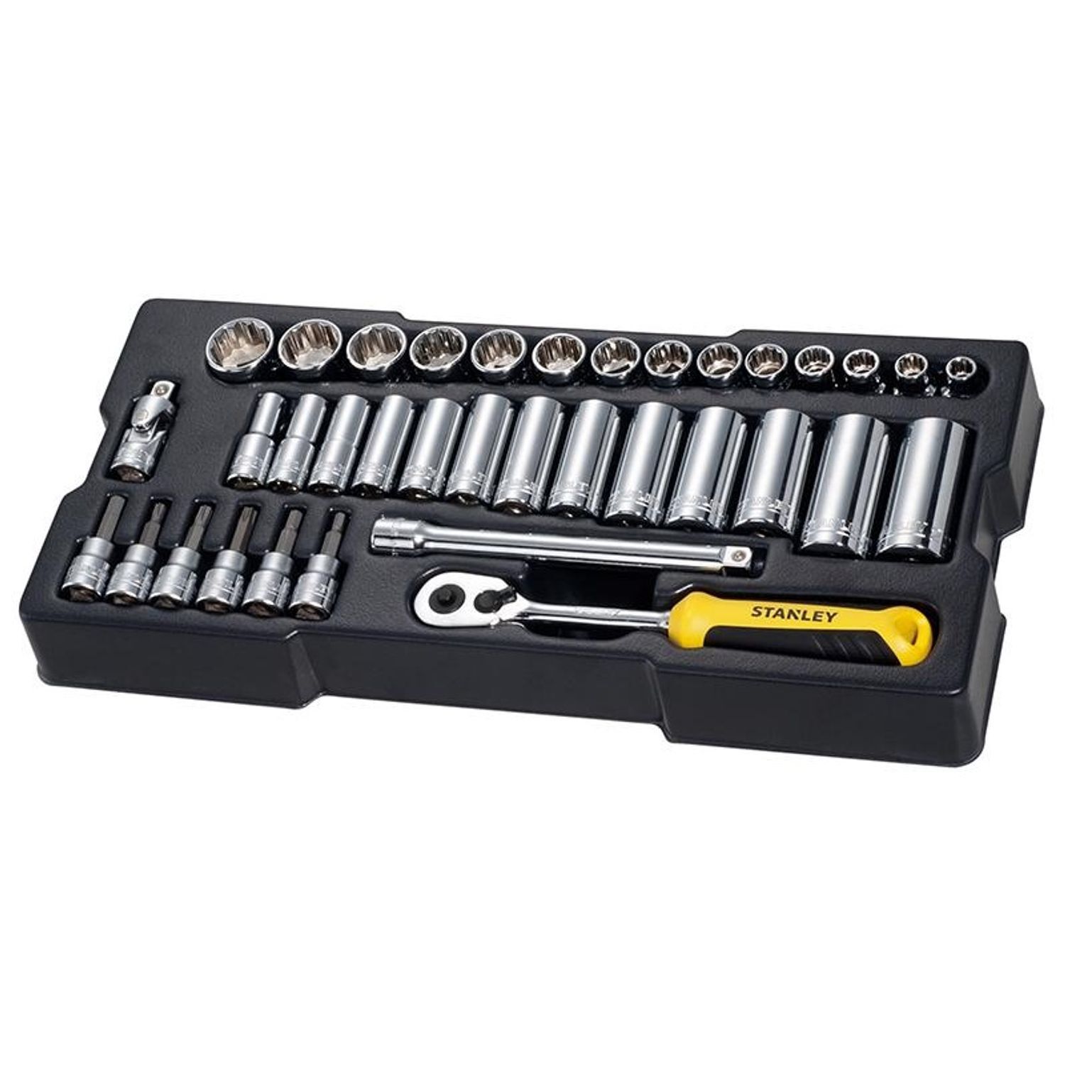 Stanley Hand Tools 3/8In Drive Metric Socket Module 36 Piece - Multi Colour